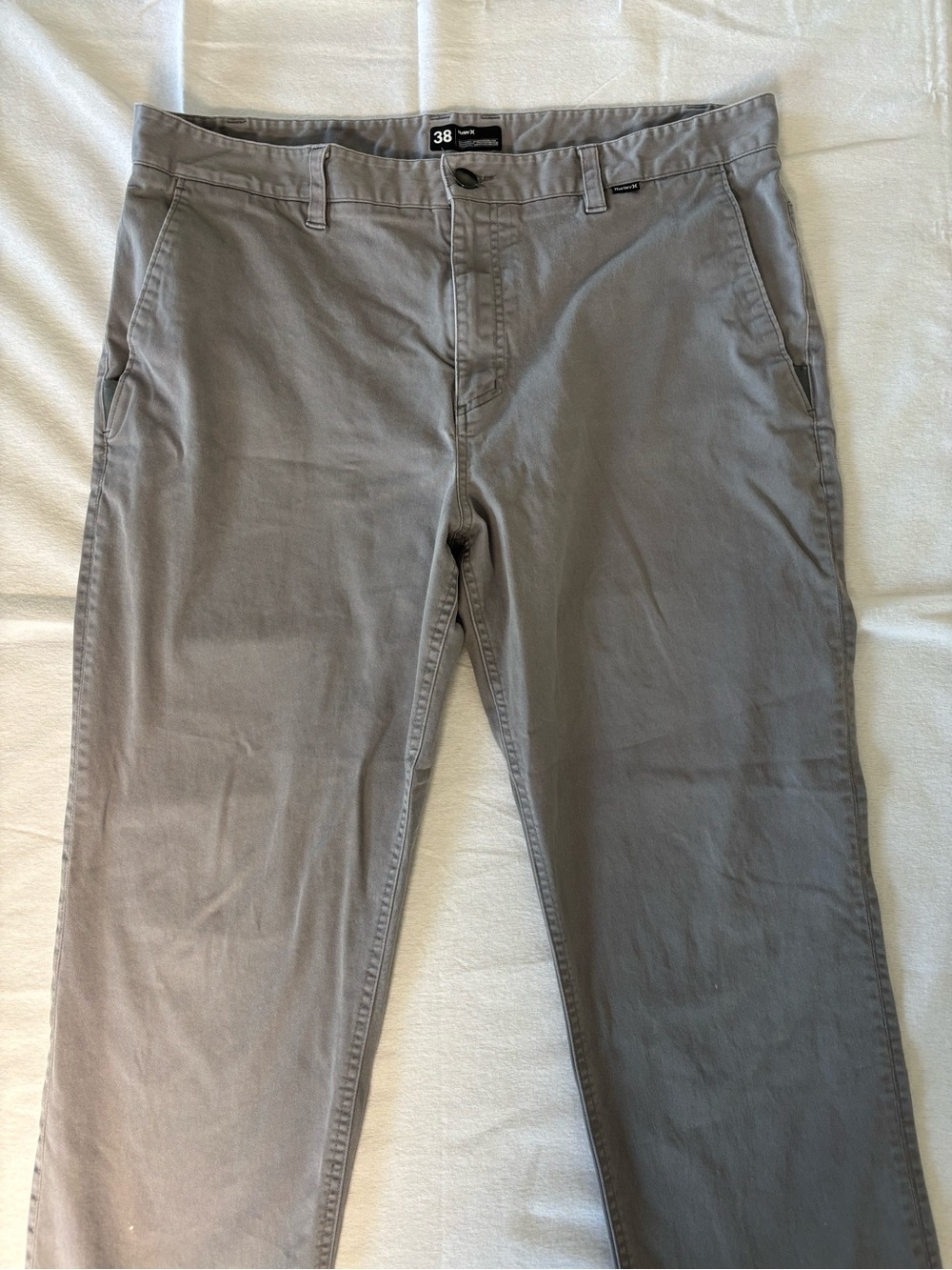 Hurley Men's Gray Chino Pants - Straight Leg